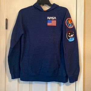 Buzzaldrin navy NASA hoodie size youth xl